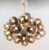 Fabio Ltd 21st Century Ovale Natural Brass Smoky Murano Sputnik Chandelier by Fabio LTD For Sale - Image 4 of 6