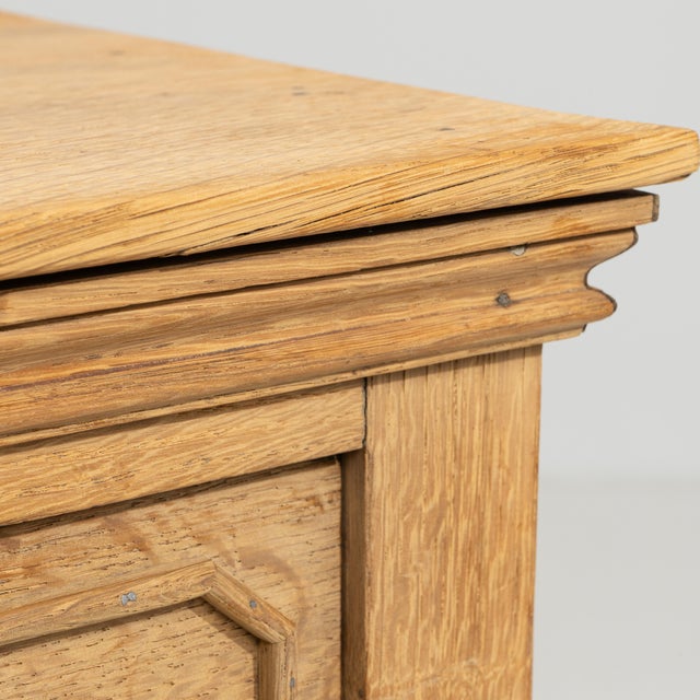 Neoclassical 19th Century Oak Side Table For Sale - Image 3 of 14