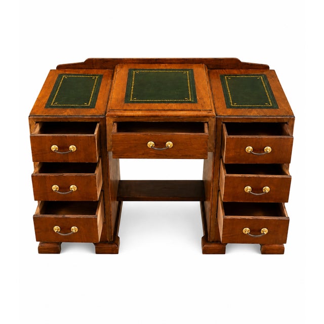 Small English Secretary Desk with Drawers, 1960s For Sale - Image 4 of 7