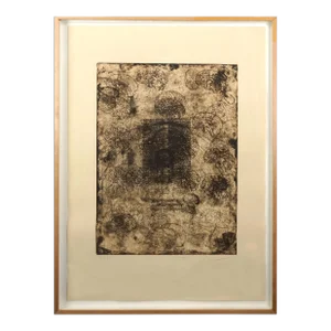 Brainiac Silkscreen Abstract -- "Sesos" - Rauschenberg Style by Michael Pauker