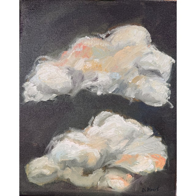 Oil Painting on Canvas "Clouds" by Danka Krol For Sale - Image 4 of 8