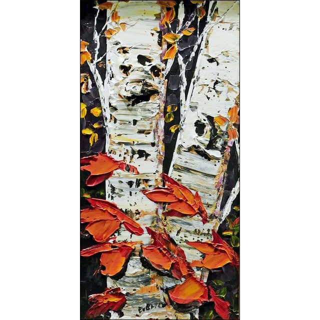 "Evening Glow" framed Original Oil Painting on Canvas by Maya Eventov Hand signed by the artist museum mounted, matted and...