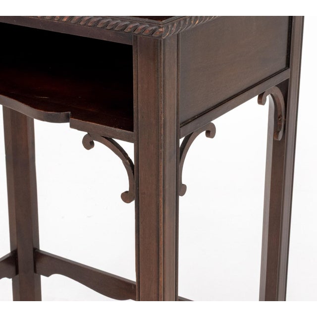 Early 20th Century Chinese Chippendale Style Mahogany Desk For Sale - Image 5 of 8