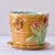 Antique, exceptional piece, rare. Huge flowerpot and its large saucer from the Art Nouveau period, 19th century, in...
