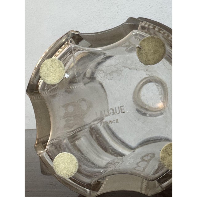 Cream Helene Perfume Bottle in Glass with Sepia Patina by René Lalique for Lalique, 1940s For Sale - Image 8 of 12