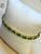 2020s 12 Ct Natural Brazilian Emerald & Diamond Tennis Bracelet 14 Karat Yellow Gold For Sale - Image 5 of 8