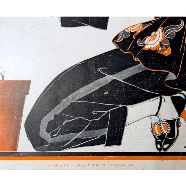 Illustration Authentic La Vie Parisienne 1921 Cover by René Vincent For Sale - Image 3 of 3