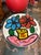 Abstract 1970s Original Peter Keil Flowers Table Abstract Painting For Sale - Image 3 of 7