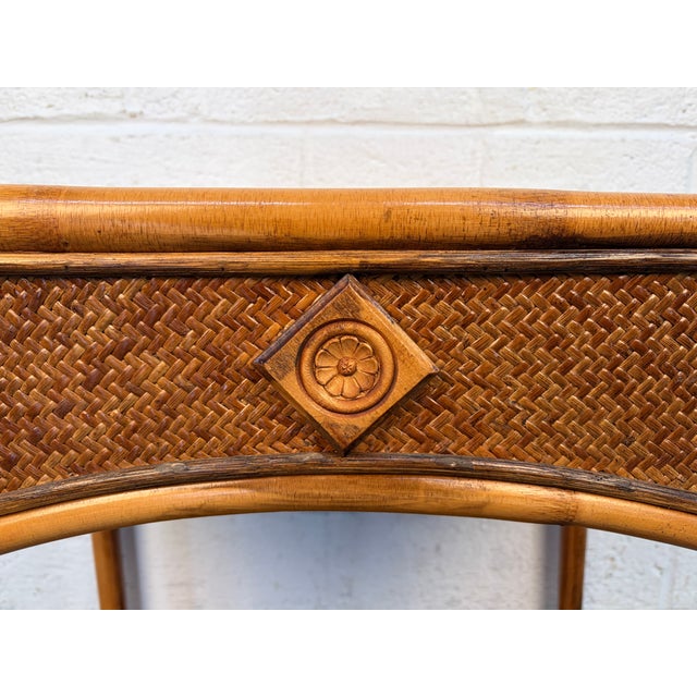 Vintage Bamboo and Rattan Nightstand For Sale In New York - Image 6 of 12