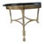 Vintage Brass & Beveled Glass Oval Coffee Table With Hoof Feet For Sale - Image 6 of 12