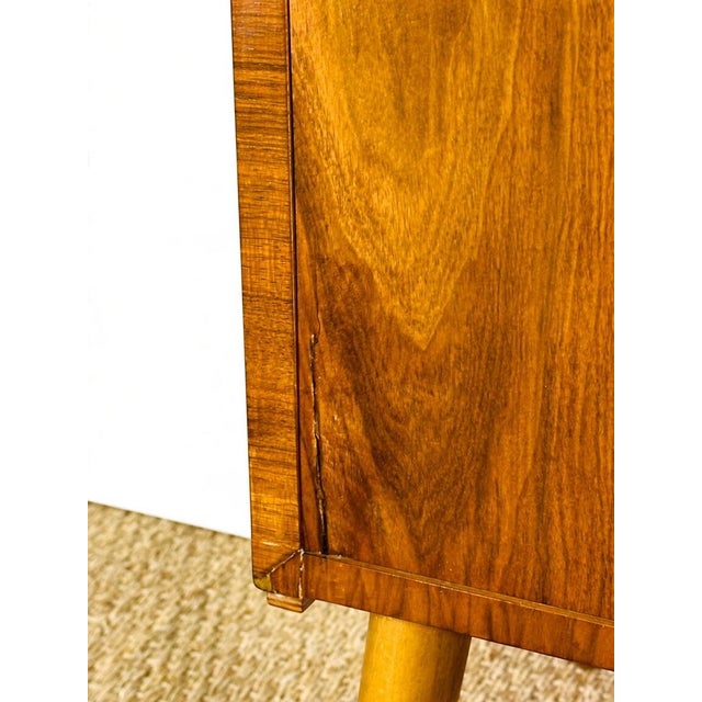 Brown Vintage Brown Walnut Cabinet, 1960 For Sale - Image 8 of 15