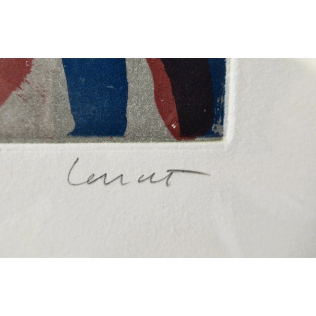 Late 20th Century Sol Lewitt "Curvy Brushstrokes" Large Etching With Aquatint, Framed 1997 Original Print For Sale - Image 5 of 8