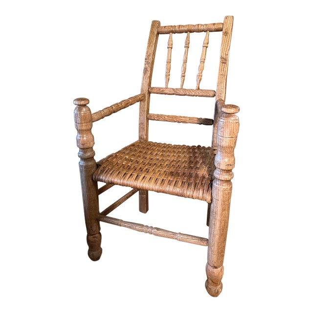 Late 19th Century Antique Irish Primitive Chair For Sale