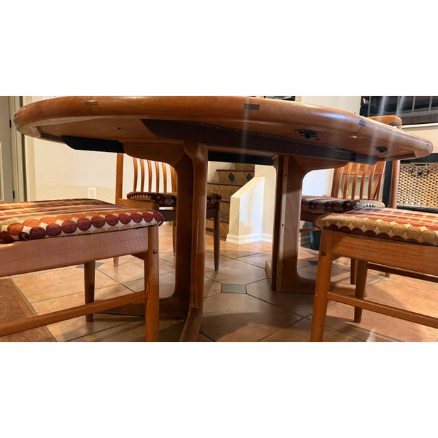 A stunning complete dining set by Benny Linden for Benny Linden Design — one of the most collectible names in Danish...