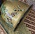 Brass Vintage Chinoiserie Ceramic Painted Cachepot With Peacocks Birds Pattern For Sale - Image 8 of 10
