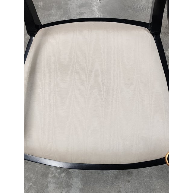 Maitland-Smith Regency Style Ebonized & Gilt Armchairs- A Pair For Sale - Image 15 of 16