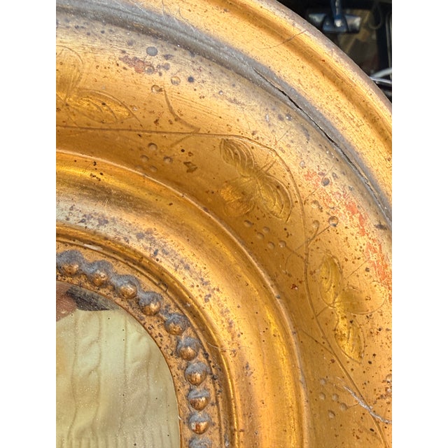 Gold Antique Louis Philippe Mirror For Sale - Image 8 of 9