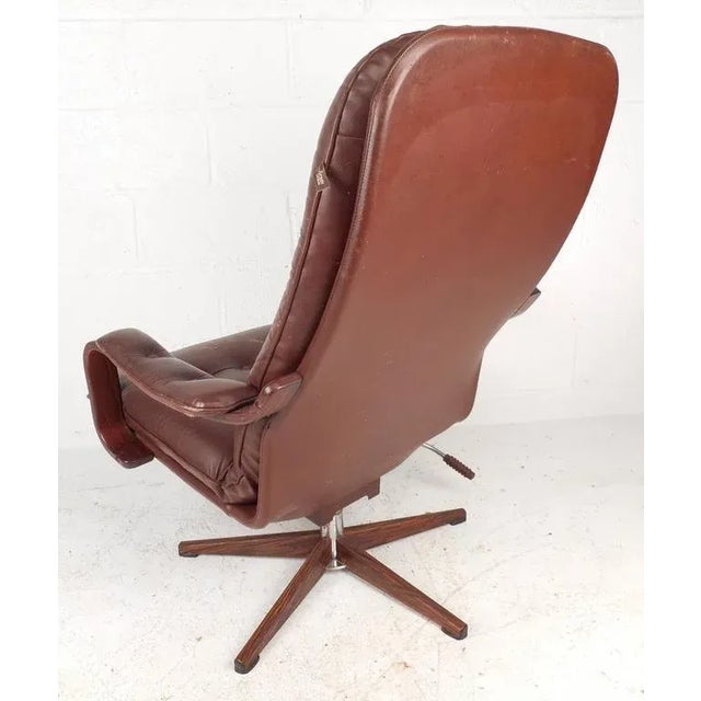 Mid-Century "Kropp Stolen Original" Lounge Chair & Ottoman For Sale - Image 4 of 10
