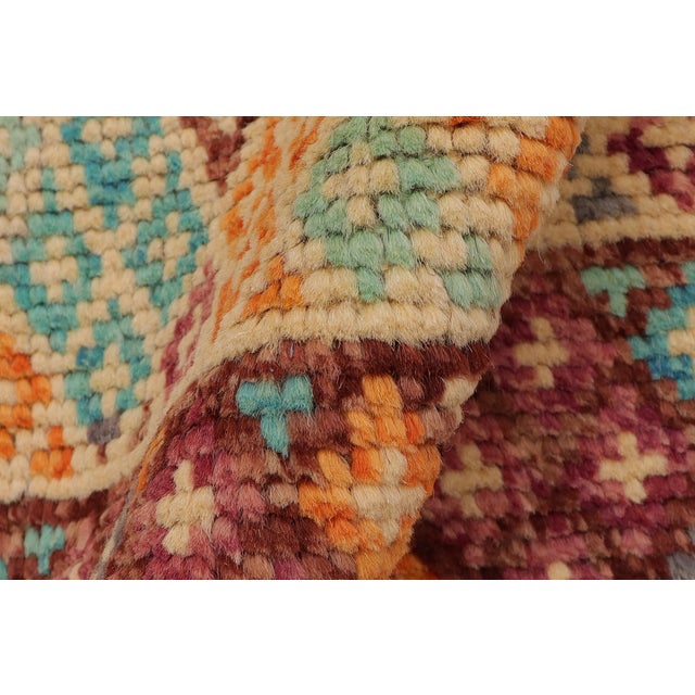 Eclectic Balochi Brown/Rust Wool Rug - 3'6''x5'2'' For Sale In New York - Image 6 of 11