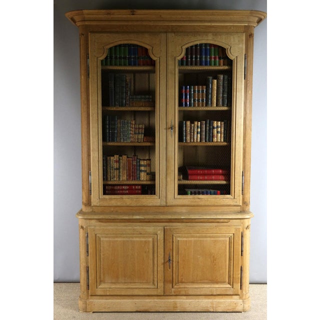 Antique Oak Bookcase, 1990s Chairish