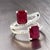 Natural Dual Ruby Diamond Ring 6.5 14k W Gold 5.02 TCW Certified For Sale - Image 12 of 12
