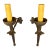 1890s French Iron Wall Sconces - Pair For Sale
