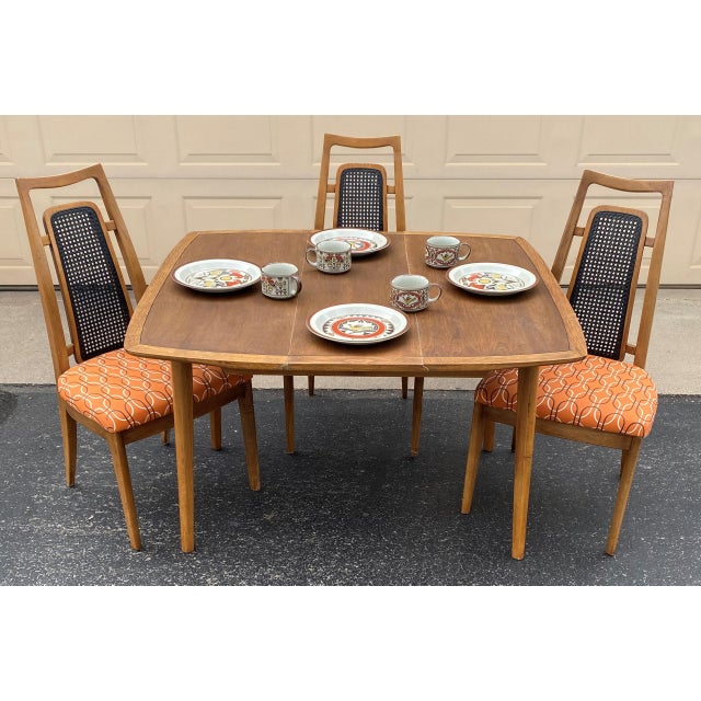 1960s Mid-Century Modern Drexel Heritage Meridian Dining Set - 6 Piece For Sale - Image 11 of 12