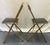 1960's Mid Century Modern A. Fritz & Co Folding Game Chairs- A Pair For Sale - Image 14 of 18