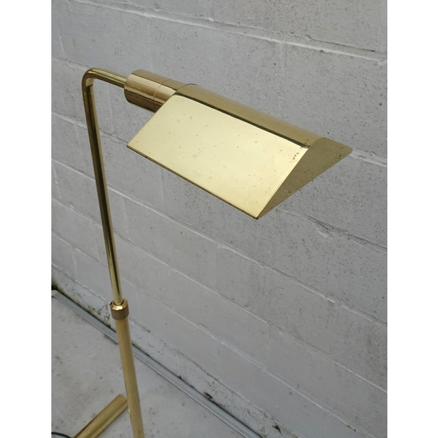 Adjustable Brass Reading Lamp attributed to Christian Liaigre, France, 1970s For Sale - Image 18 of 18