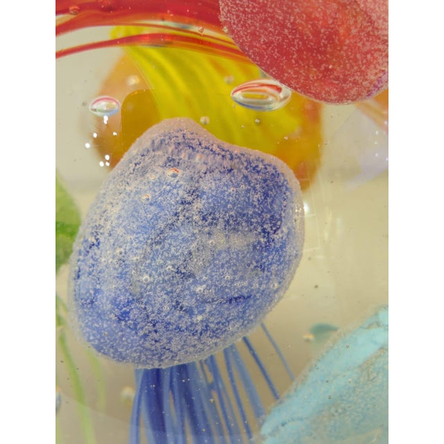 Aquarium Sculpture with Jellyfish in Murano Glass, 1970s For Sale - Image 9 of 15