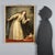 Oil on canvas. Mary is depicted here standing in adoration of her little son, who is lying on the ground resting on a...