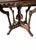 19th Century Victorian Eastlake Carved Walnut Octagonal Center Table With Rouge Marble Top For Sale - Image 4 of 8