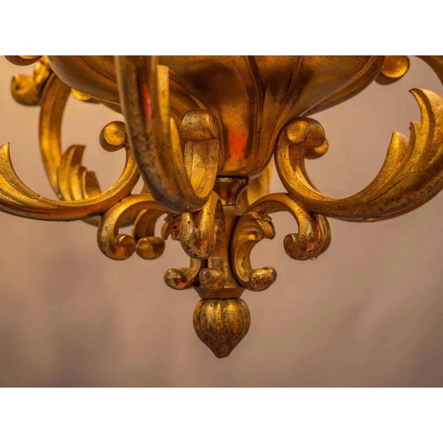 Large Bronze Chandelier from Maison Lucien Gau, Paris For Sale - Image 3 of 18