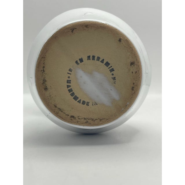 White Vintage Ceramic Figurine Candle Holder For Sale - Image 8 of 8