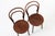 1960s Vintage Bent Wood Cafe Bistro Chairs by Drevounia, Set of 4 For Sale - Image 5 of 10