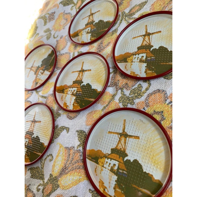 1960s 1960s Windmill Coasters- Set of 6 For Sale - Image 5 of 7