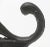 Traditional New Reproduction Double Black Cast Iron Hook For Sale - Image 3 of 6
