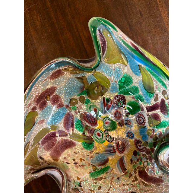 Mid-Century Modern Mid Century Modern Murano Attributed Italian Art Glass Ashtray Bowl For Sale - Image 3 of 9