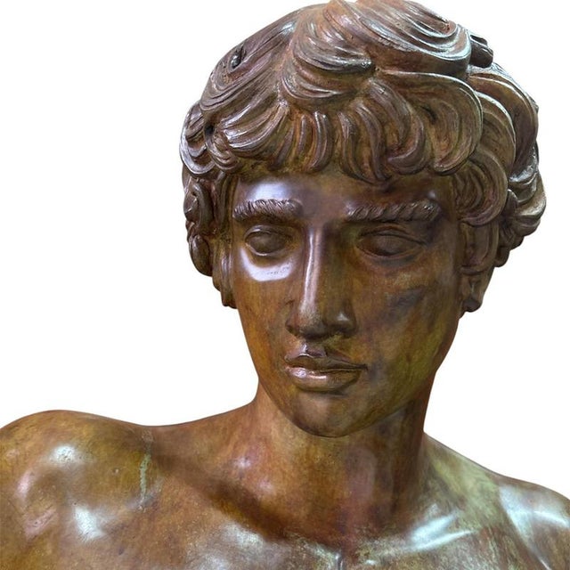 Not Yet Made - Made To Order Bronze Antinous Sculpture, 2000s For Sale - Image 5 of 8
