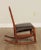 Mission Antique Oak and Leather Children's Rocking Chair For Sale - Image 9 of 13