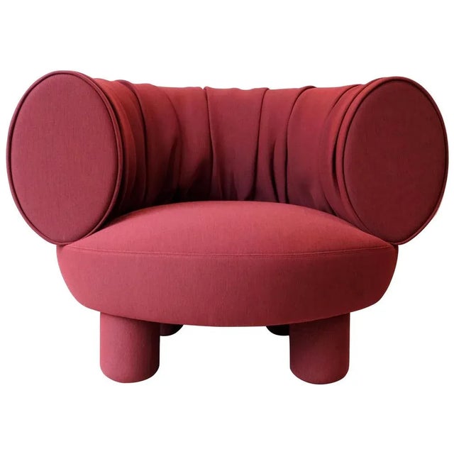 Red Sofa by Thomas Dariel For Sale - Image 6 of 6