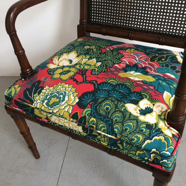 Vintage Faux Bamboo Accent Chair Chairish