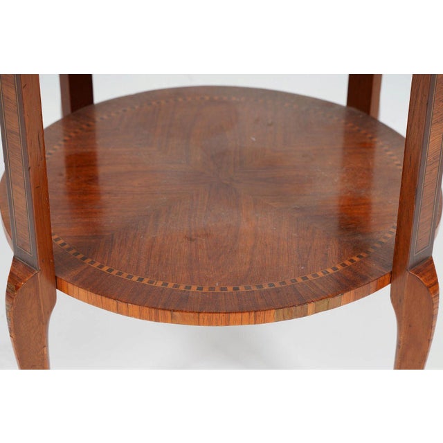 Antique Late 19th Century French Louis Xv Style Marquetry Occasional Table For Sale In Los Angeles - Image 6 of 12