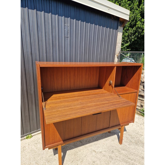 Vintage Scandinavian Teak Highboard, 1960s For Sale - Image 10 of 16