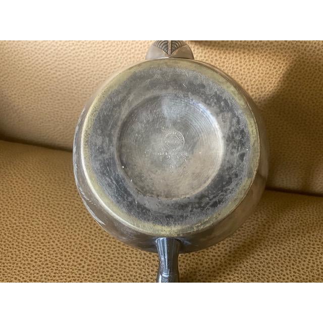 1930s Wm Rogers Vintage Quadruple Silverplate Teapot Rosebud Top For Sale In San Francisco - Image 6 of 6