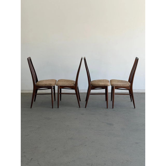 Wood Image 1 of 15 Image 2 of 15 Image 15 of 15 Vintage “Eva” Dining Chairs Designed by Niels Koefoed for Koefoed Hornslet - Set of Four For Sale - Image 7 of 12