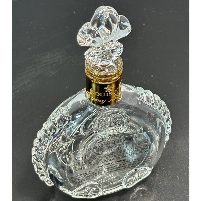 Glass Late 20th Century Louis XIII De Rémy Martin Signed Crystal Miniature Decanter in Original Presentation Box With Original Stopper & Booklet For Sale - Image 7 of 10