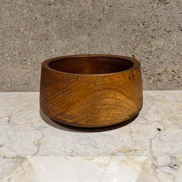 1960s 1960s Style of Dansk Small Teak Serving Bowl For Sale - Image 5 of 7