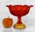Vintage Amberina Moon & Stars Motif Pedestal Compote Bowl by L.E Smith, c. 20th Century - Pairs Nicely with Many Eclectic...