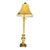 2000s Hollywood Regency Gold Table Lamp With Crystal Fringe Shade For Sale
